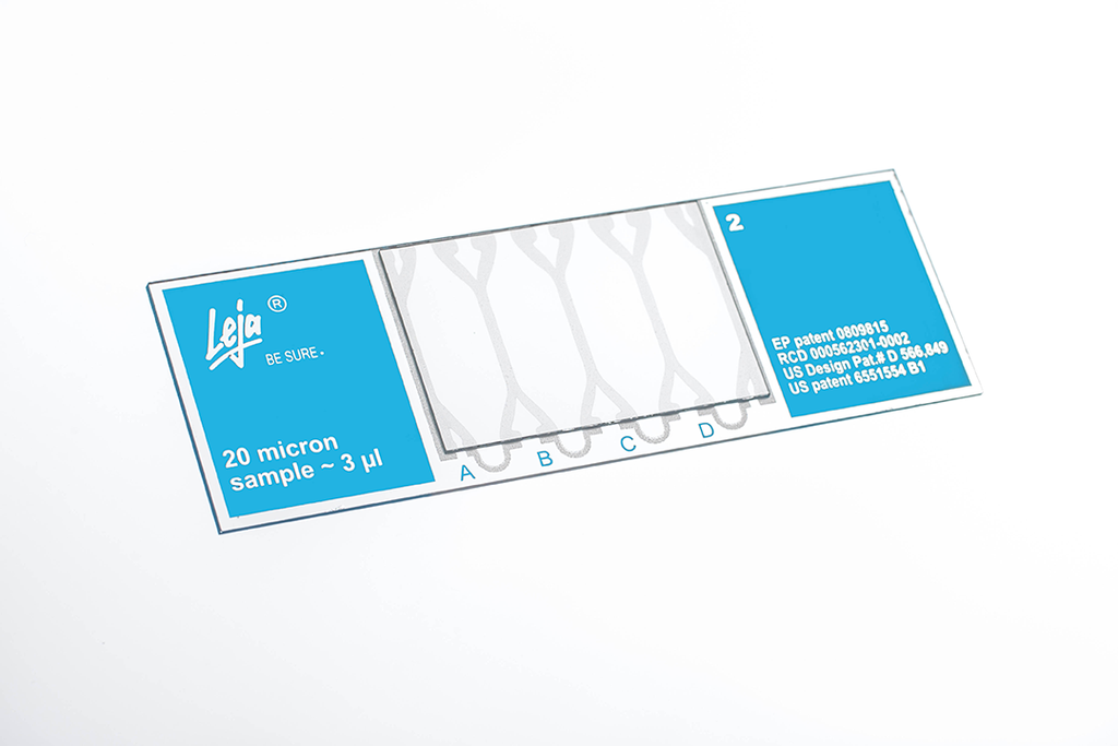 Leja Slides - 20 μm - 4 chambers (25x)