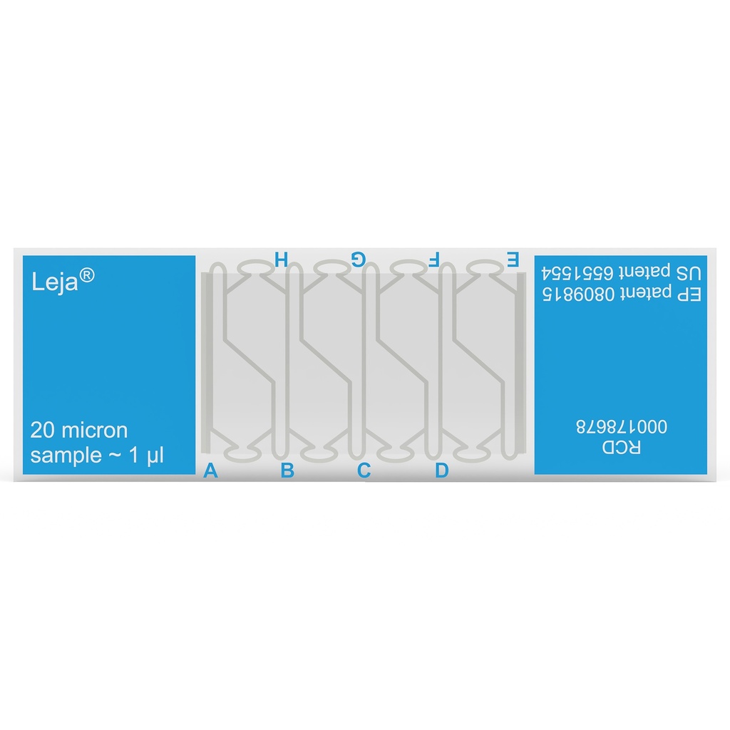 Leja Slides - 20 μm - 8 chambers (25x)