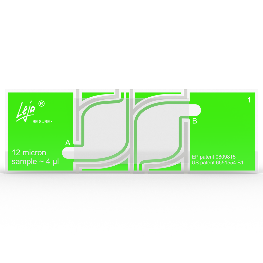 Leja Slides - 12 μm - 2 chambers (25x)