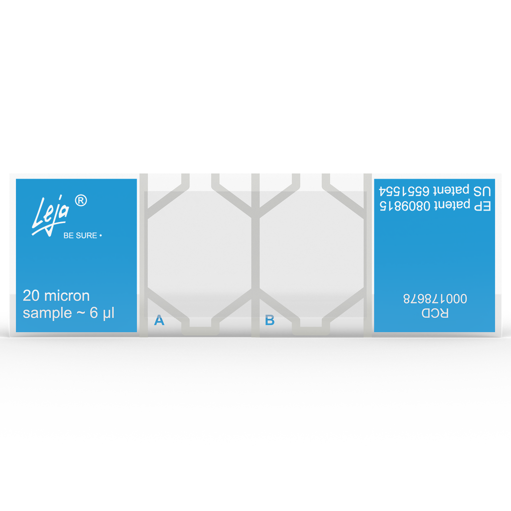 Leja Slides - 20 μm - 2 chambers (25x)