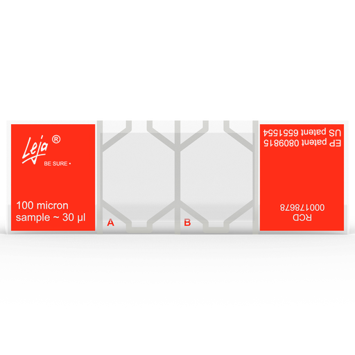 [100.02.25.B] Leja Slides - 100 μm - 2 chambers (25x) - Toxicology